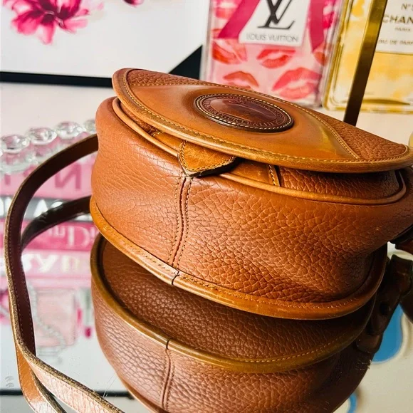 Dooney & Bourke vintage Saddle Brown leather Crossbody Bag - Picture 14 of 17
